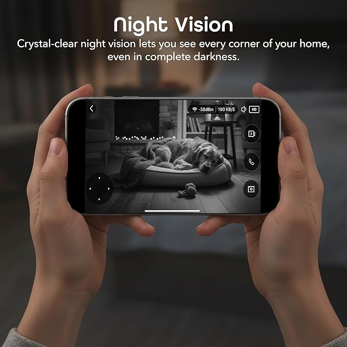 Geeni Scope Ultra 2K 360 Smart Auto-Follow Indoor Camera – 1440p Video - Image 6