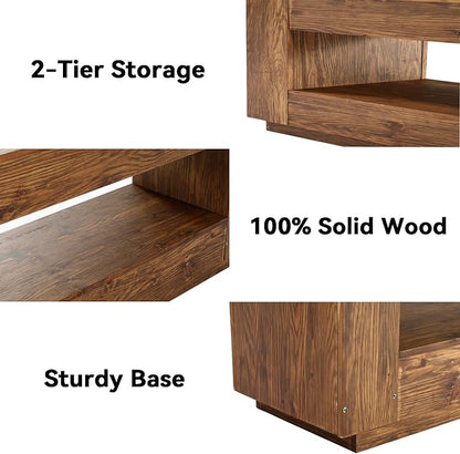 LITTLE TREE 70.86-in Extra Long Solid Wood TV Stand - Image 5