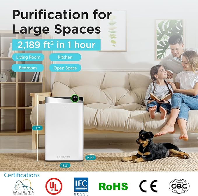 RIA BreezeGuard HEPA Air Purifier - Image 3