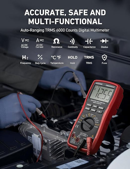 AstroAI Digital Multimeter TRMS 6000 Counts Volt Meter Ohmmeter Auto-Ranging - Image 2