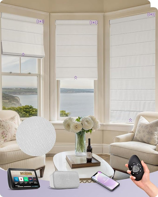 Graywind Smart Roman Shades 100% Blackout Compatible by Graywindbeyondshading