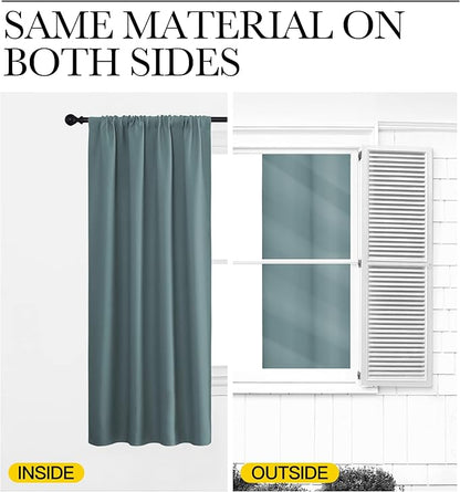 NICETOWN RV Blackout Curtains for Camper Windows, Kitchen Curtains, Short - Image 5