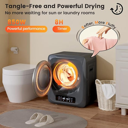 VCJ Portable Dryer for Laundry, 12lbs Clothes Dryer - Image 4