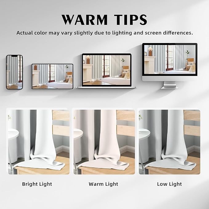 100% Blackout Curtains 63 Inch Length - Image 6