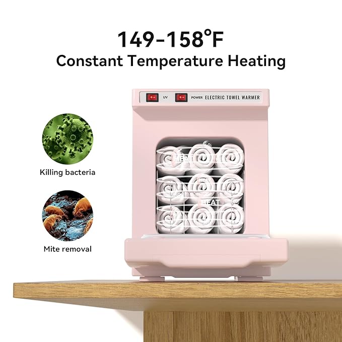 Hot Towel Warmer for Spa, Thermostatic Towel Heater, 2-in-1 Professional Mini - Image 3