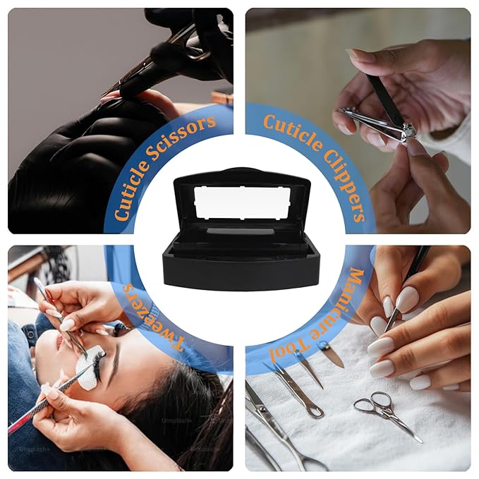 Nail Tool Sterilizer Box, Plastic Sterilization Tray - Image 5
