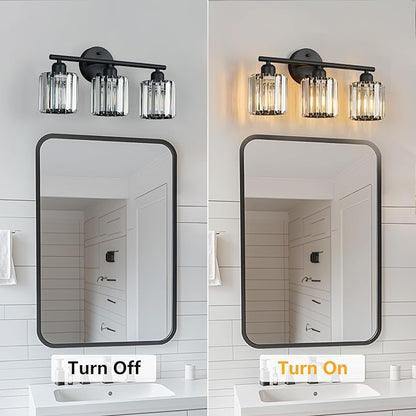 FDPBY Modern 3 Light Crystal Vanity Light, Compatible - Image 6