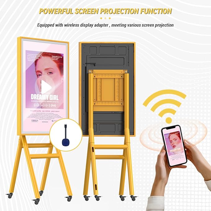 MWE Mobile Digital Signage Display 43in, Portable UHD Touchscreen Advertising - Image 3