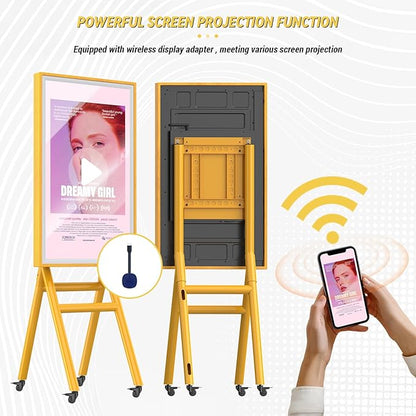 MWE Mobile Digital Signage Display 43in, Portable UHD Touchscreen Advertising - Image 3