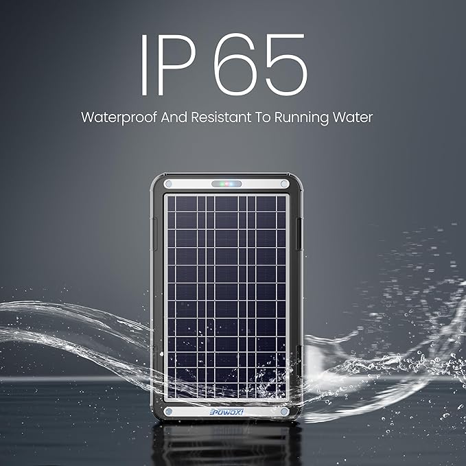 POWOXI 12V Solar Car Battery Charger: 12W Solar Trickle Charger Maintainer - Image 6