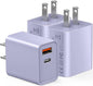 3 Pieces USB C Wall Charger for iPhone 14/15/16/17 Pro Max Plus Cube, 20W PD by CSODINCE