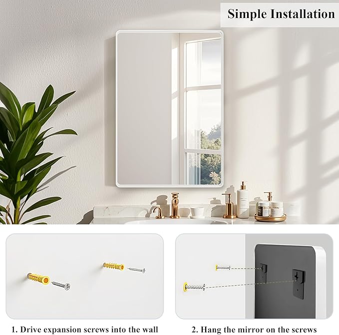 Fabuday Bathroom Mirror 20x30 Inch - Image 6