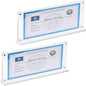 2 Pack of Acrylic Business License Frame for 4x9 Business License Certificate Desk/Table Top Display,Clear Certificate Holder Panoramic Photograph Picture Frame,4x10 Inch