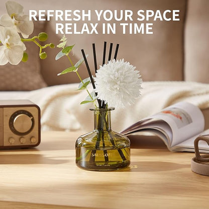Flower Reed Diffusers Set, 7.10 oz Cedar Scented Diffuser - Image 4