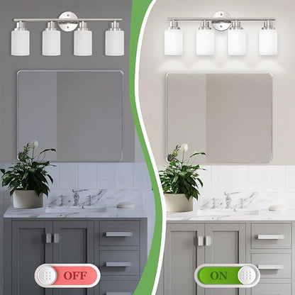 Guliaofo 4-Light Brushed Nickel Vanity Lights - Image 7