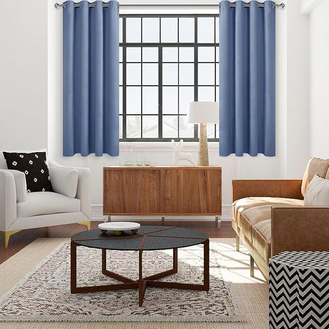 DWCN Dusty Blue Blackout Curtains - Image 3