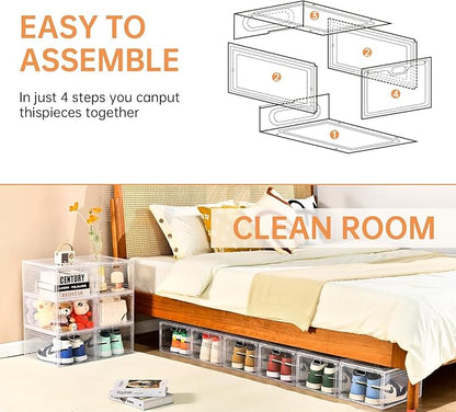 12 Pack Large Shoe Storage Box, Shoe Containers - Image 7