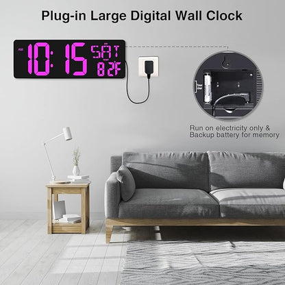 XREXS Large Digital Wall Clock - Image 7