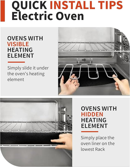 3 Pack Oven Liners for Bottom of Oven, 17x25" Large Heavy Duty Non-Stick - Image 11