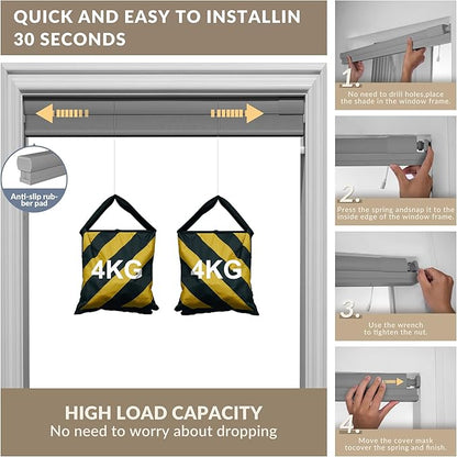 Boolegon No Drill Motorized Cellular Blinds - Image 6