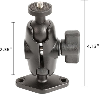 xik Camera Mount Holder: 1" Ball Rhombic Base, 1/4"-20 Thread - Image 3