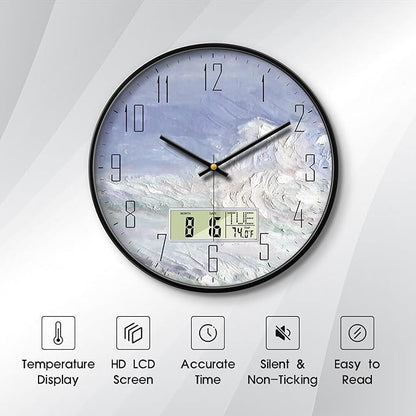 SCOAGE Digital Wall Clock Battery Operated - Image 2