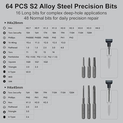 STREBITO Mini Electric Screwdriver Set, 70 in 1 Small Electric Screwdriver - Image 5