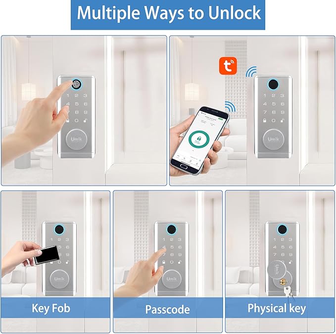 UMIK UMIKSMART Fingerprint Smart Door Lock - Image 2