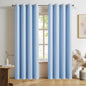 DUALIFE Sky Blue Blackout Curtain Panels/Drapes by DUALIFE