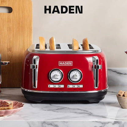 Haden Dorset 4 Slice Wide Slot Stainless Steel Toaster - Image 6