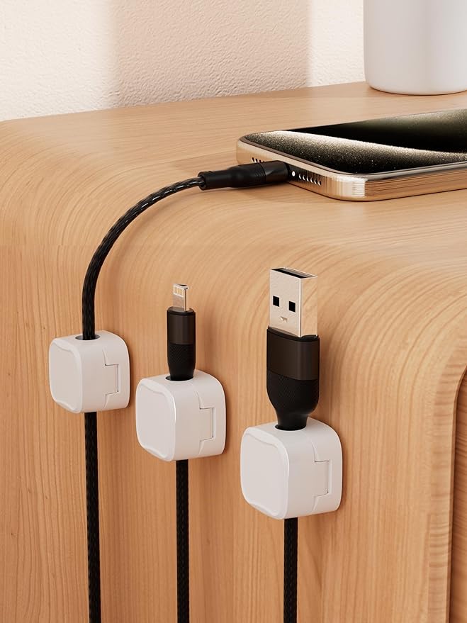 Magnetic Cable Clips, Adjustable Cord Holder Management, Adhesive Wire Keeper - Image 6
