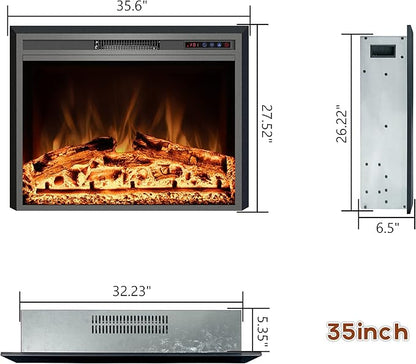 Electric Fireplace, Electric Fireplace Inserts, Recessed Fireplace Heater - Image 6