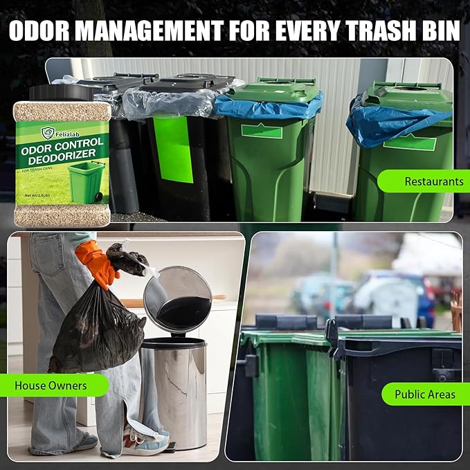 Outdoor Trash Can Deodorizer 2.6 lbs, Long-Lasting Odor Eliminator & Moisture - Image 7