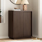 Fluted Shoe Cabinet with Sliding Door, 6-Tier Large Hidden Storage Organizer by WINWY