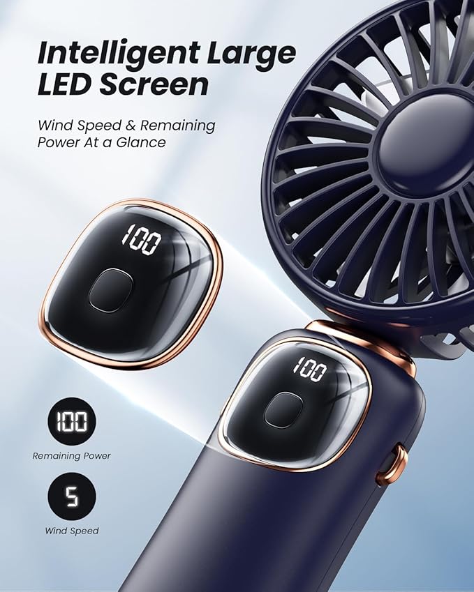 coldSky Portable Handheld Fan, 4000mAh Battery Operated Fan - Image 4