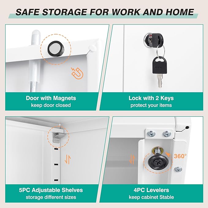 Wide & Deep Metal Storage Cabinet - Image 7