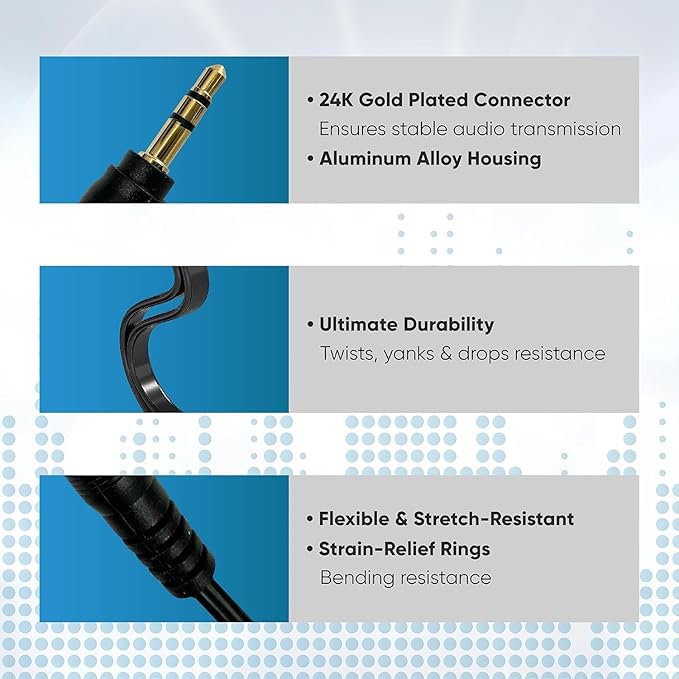 Tempting Table 3.5 mm Headphone Jack to Two 3.5 mm Speaker and Headphone AUX - Image 5