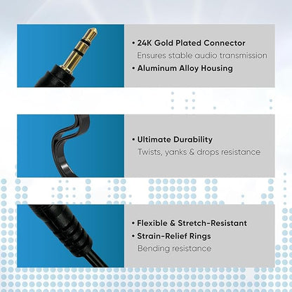 Tempting Table 3.5 mm Headphone Jack to Two 3.5 mm Speaker and Headphone AUX - Image 5