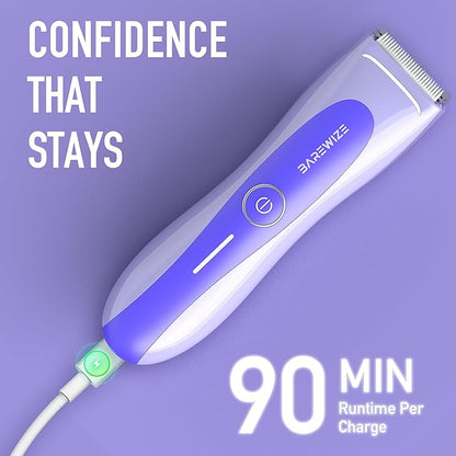 BAREWIZE Bikini Trimmer for Women, Electric Shaver for Women | LED Light - Image 7