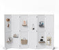 Bonnlo 4/6 Panel Pegboard Freestanding, 5 FT Portable Display Board Organizer by Bonnlo