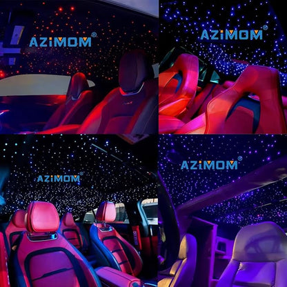AZIMOM Car Use 6W RGBW 150pcs 0.03in 6.5ft Fiber Optic Lights Starlight Ceiling - Image 6