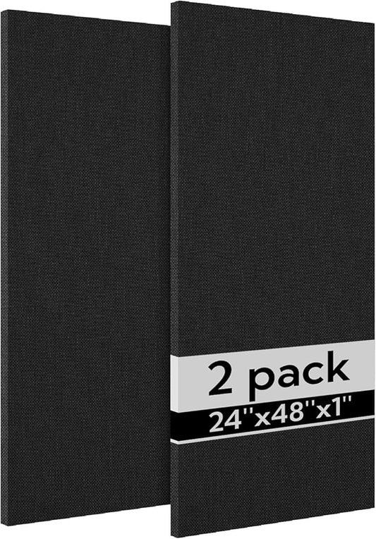 Olanglab Acoustic Panels 2 Pack, Fabric Wrapped Sound Proof Foam Panels by Olanglab