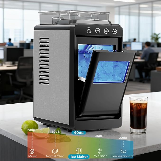 Antarctic Star Countertop Ice Maker, 26lbs/24H Ice Machine, Self-Cleaning - Image 5