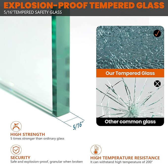 Bathroom Shower Glass Door 35 * 74" - Image 6