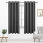 DWCN Dark Grey Room Darkening Blackout Curtains, Thermal Light Blocking Drapes by DWCN