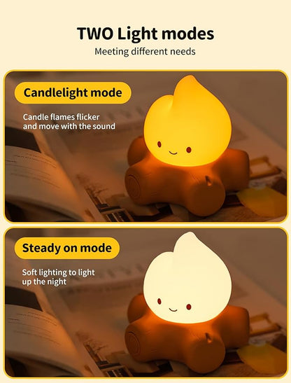 Tarinks Campfire Night Light, Portable Flame Lamp - Image 4