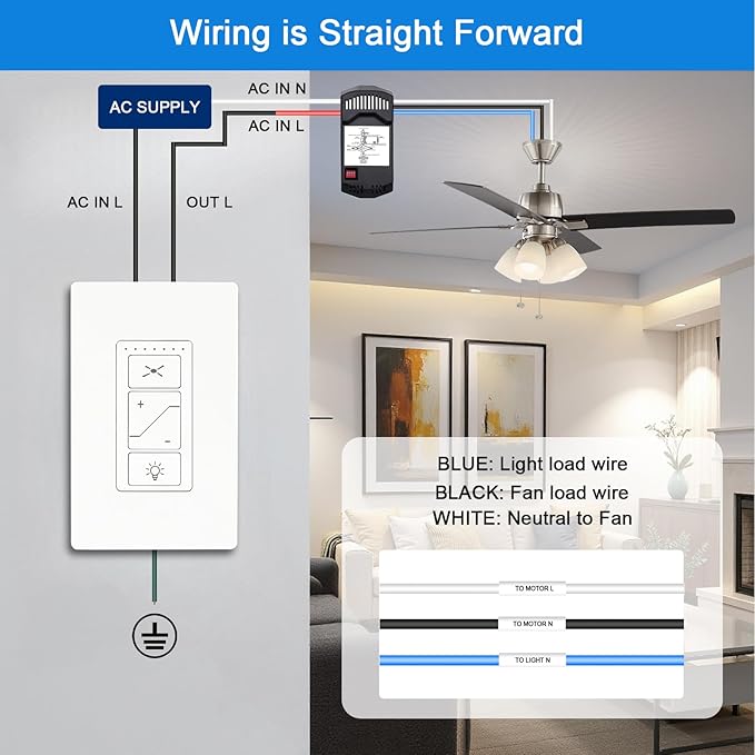 Ceiling Fan Remote Control Kit, Universal Ceiling Fan Remote Control Kit - Image 3