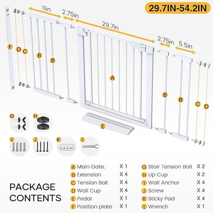 Cumbor 29.7-54.2" Wide Baby Gate - Image 6