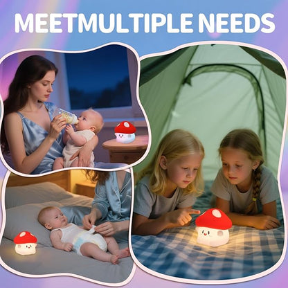 Rytinazzz Mushroom Night Light, Color Changing & 50-Hour Battery, Squishy Lamp - Image 8
