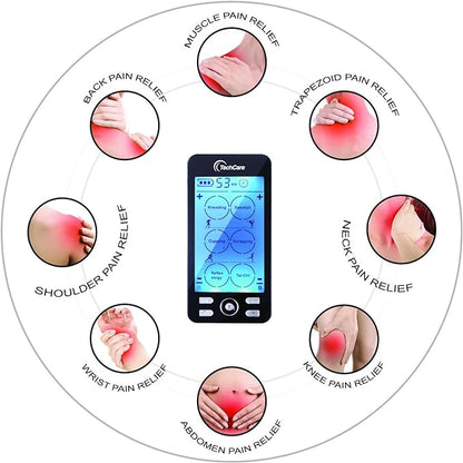 TechCare Plus 24-Mode TENS & EMS Dual-Channel Muscle Stimulator – Rechargeable - Image 5